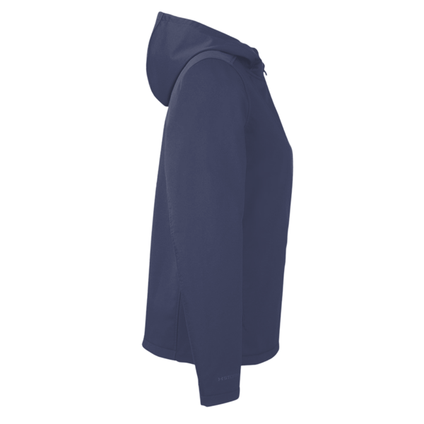 Under Armour Women's ColdGear® Infared Shield 2.0 Hooded Jacket, Midnight Navy / White, Right Sleeve view