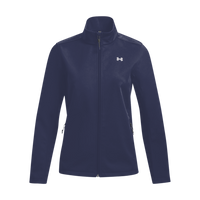 Under Armour Women's ColdGear® Infrared Shield 2.0 Jacket, Midnight Navy / White, Front view