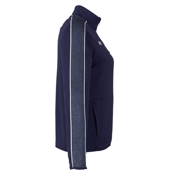 Under Armour Women's Command 2.0 Quarter-Zip Pullover, Midnight Navy / White, Right Sleeve view