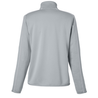 Under Armour Women's Command 2.0 Quarter-Zip Pullover, Mod Grey / White, Back view