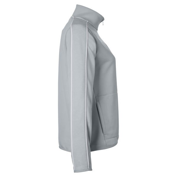 Under Armour Women's Command 2.0 Quarter-Zip Pullover, Mod Grey / White, Right Sleeve view