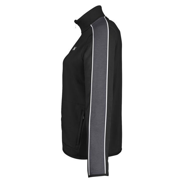 Under Armour Women's Command Full-Zip 2.0 Jacket, Black / White, Left Sleeve view