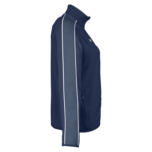 Under Armour Women's Command Full-Zip 2.0 Jacket, Midnight Navy / White, Right Sleeve view
