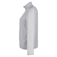 Under Armour Women's Command Full-Zip 2.0 Jacket, Mod Grey / White, Left Sleeve view