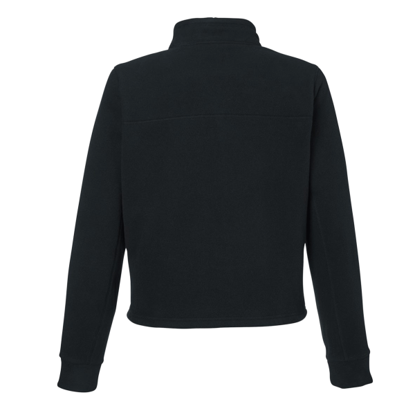 Under Armour Women's Expanse Fleece Half-Zip Pullover, Black / Black, Back view