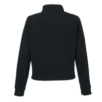 Under Armour Women's Expanse Fleece Half-Zip Pullover, Black / Black, Back view
