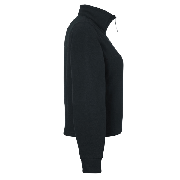Under Armour Women's Expanse Fleece Half-Zip Pullover, Black / Black, Right Sleeve view