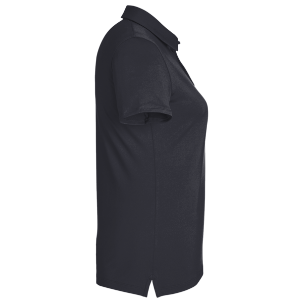 Under Armour Women's Recycled Polo, Black / White, Right Sleeve view