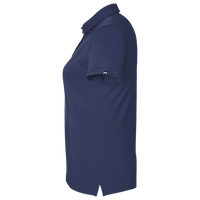 Under Armour Women's Recycled Polo, Midnight Navy / White, Left Sleeve view