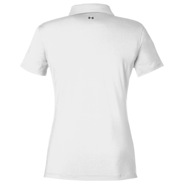 Under Armour Women's Recycled Polo, White / White, Back view