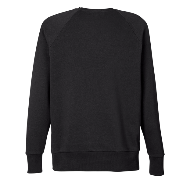 Under Armour Women's Rival Fleece Crewneck Sweatshirt, Black / White, Back view