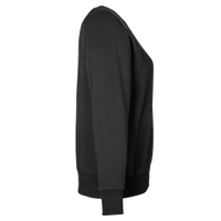 Under Armour Women's Rival Fleece Crewneck Sweatshirt, Black / White, Right Sleeve view