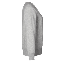 Under Armour Women's Rival Fleece Crewneck Sweatshirt, Mod Grey Light Heather / White, Right Sleeve view