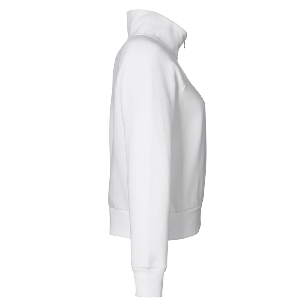 Under Armour Women's Rival Fleece Half-Zip Pullover, White / Black, Right Sleeve view