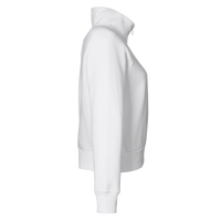 Under Armour Women's Rival Fleece Half-Zip Pullover, White / Black, Right Sleeve view
