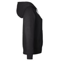 Under Armour Women's Rival Fleece Hooded Sweatshirt, Black / White, Right Sleeve view