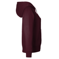 Under Armour Women's Rival Fleece Hooded Sweatshirt, Maroon / White, Right Sleeve view