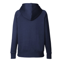 Under Armour Women's Rival Fleece Hooded Sweatshirt, Midnight Navy / White, Back view