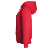 Under Armour Women's Rival Fleece Hooded Sweatshirt, Red / White, Left Sleeve view
