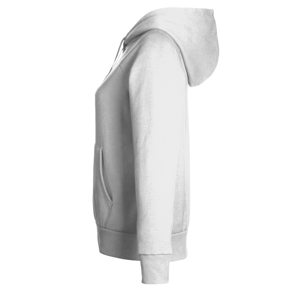 Under Armour Women's Rival Fleece Hooded Sweatshirt, White / Black, Left Sleeve view