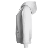 Under Armour Women's Rival Fleece Hooded Sweatshirt, White / Black, Left Sleeve view