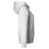 Under Armour Women's Rival Fleece Hooded Sweatshirt, White / Black, Right Sleeve view