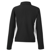 Under Armour Women's Rival Stretch Jacket, Black / White / White, Back view
