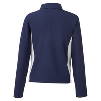 Under Armour Women's Rival Stretch Jacket, Midnight Navy / White / White, Back view