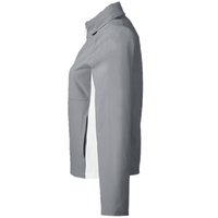 Under Armour Women's Rival Stretch Jacket, Mod Grey / White / White, Left Sleeve view