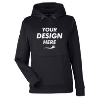 Under Armour Women's Storm Armour Fleece, Black / White, Front view, Mockup