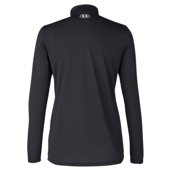 Under Armour Women's Team Tech™ Half-Zip Pullover, Black / White, Back view
