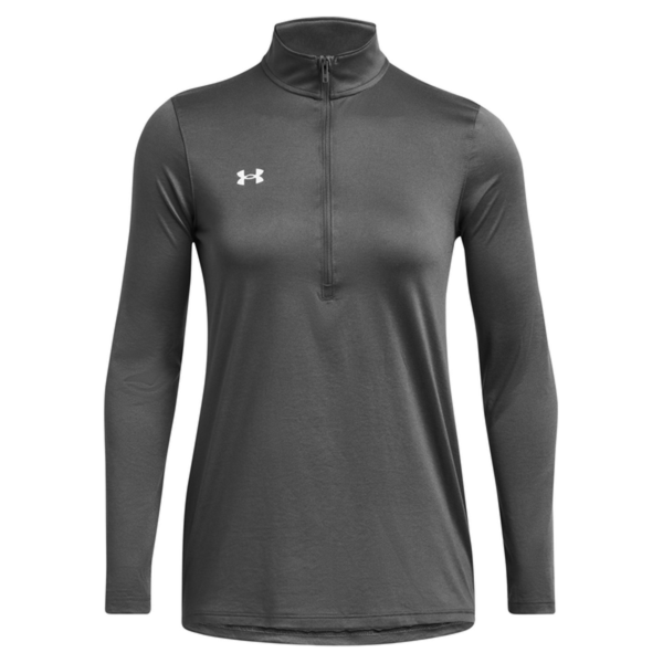 Under Armour Women's Team Tech™ Half-Zip Pullover, Castlerock / White, Front view