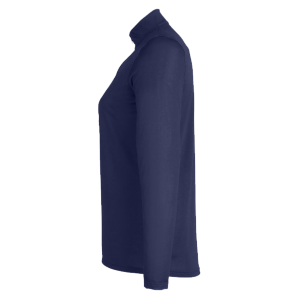 Under Armour Women's Team Tech™ Half-Zip Pullover, Midnight Navy / White, Left Sleeve view
