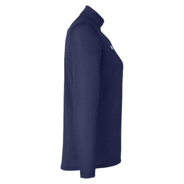 Under Armour Women's Team Tech™ Half-Zip Pullover, Midnight Navy / White, Right Sleeve view