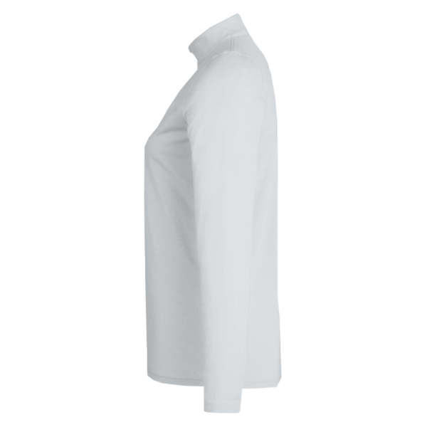Under Armour Women's Team Tech™ Half-Zip Pullover, Mod Grey Light Heather / White, Left Sleeve view
