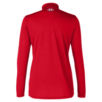 Under Armour Women's Team Tech™ Half-Zip Pullover, Red / White, Back view