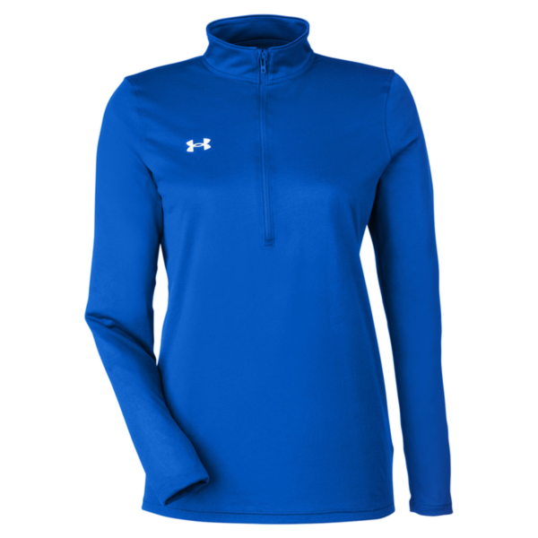 Under Armour Women's Team Tech™ Half-Zip Pullover, Royal / White, Front view