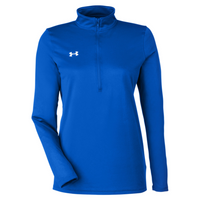 Under Armour Women's Team Tech™ Half-Zip Pullover, Royal / White, Front view