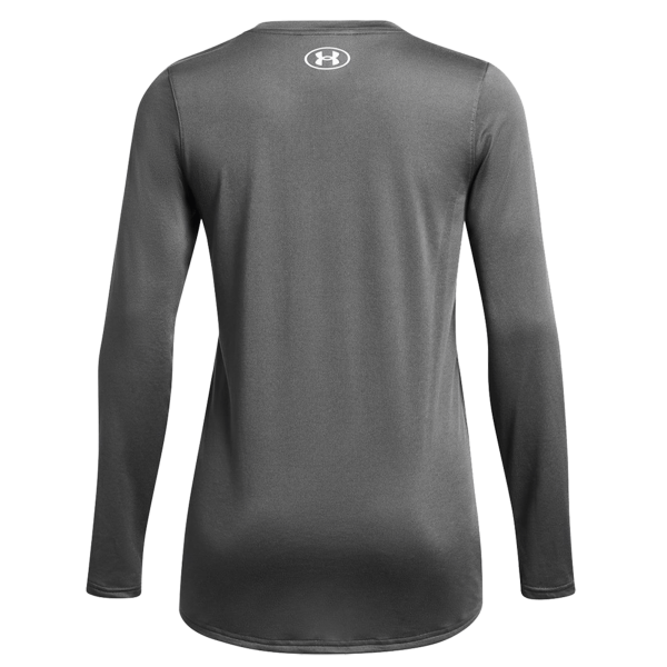 Under Armour Women's Team Tech™ Long Sleeve T-Shirt, Castlerock / White, Back view