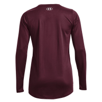 Under Armour Women's Team Tech™ Long Sleeve T-Shirt, Maroon / White, Back view