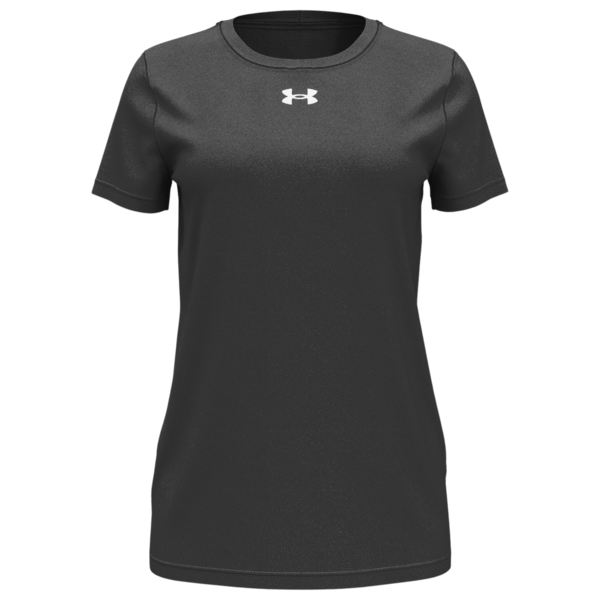 Under Armour Women's Team Tech™ T-Shirt, Black / White, Front view