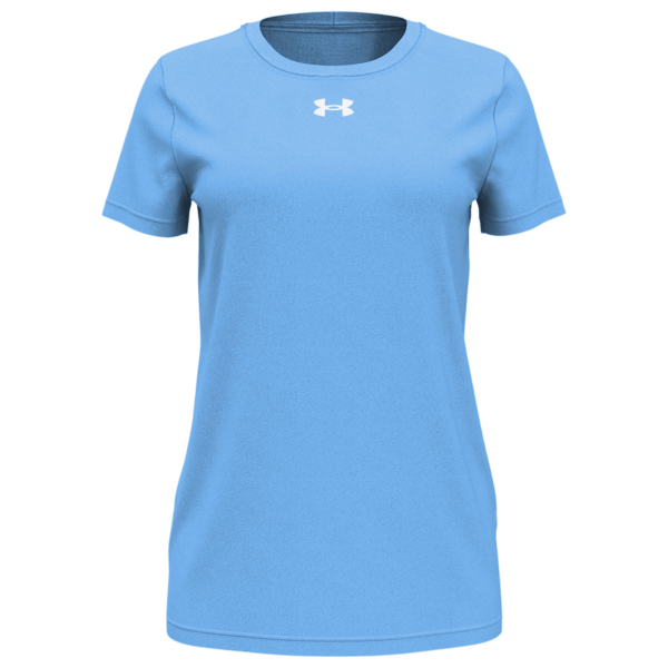 Under Armour Women's Team Tech™ T-Shirt, Carolina Blue / White, Front view