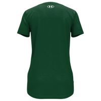 Under Armour Women's Team Tech™ T-Shirt, Forest Green / White, Back view