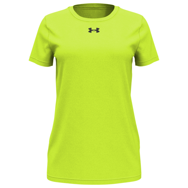 Under Armour Women's Team Tech™ T-Shirt, High-Vis Yellow / Black, Front view
