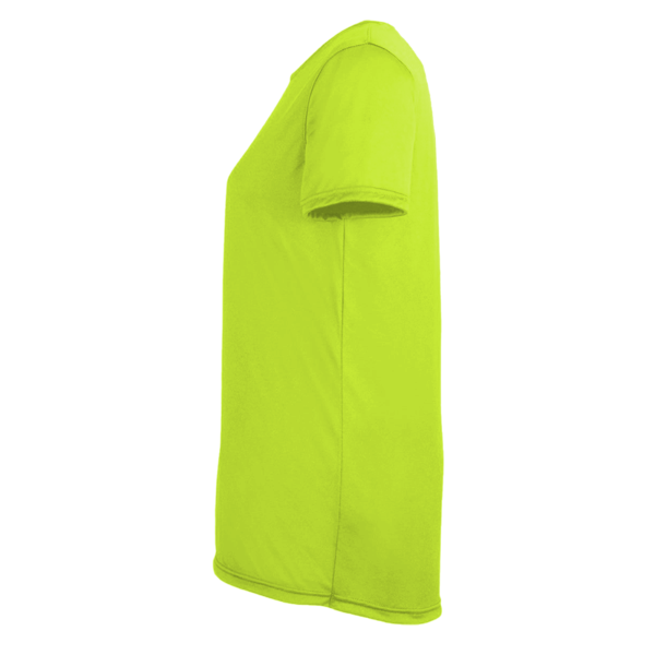 Under Armour Women's Team Tech™ T-Shirt, High-Vis Yellow / Black, Left Sleeve view