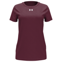 Under Armour Women's Team Tech™ T-Shirt, Maroon / White, Front view