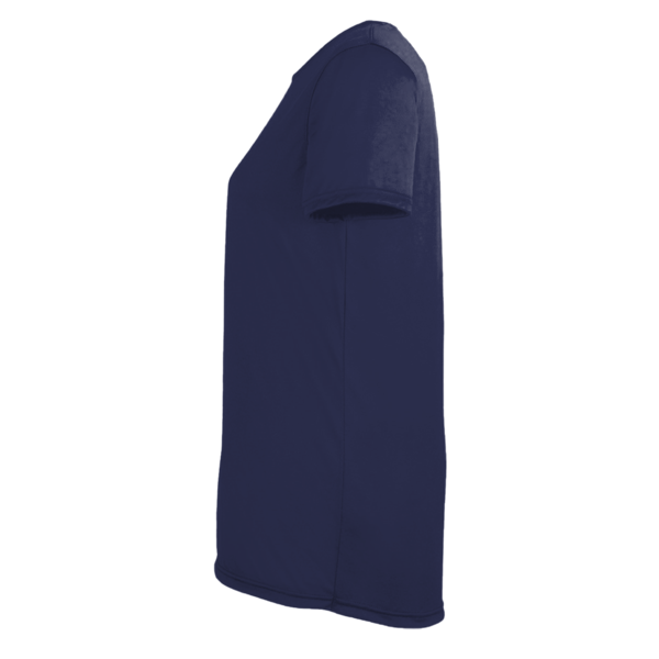 Under Armour Women's Team Tech™ T-Shirt, Midnight Navy / White, Left Sleeve view