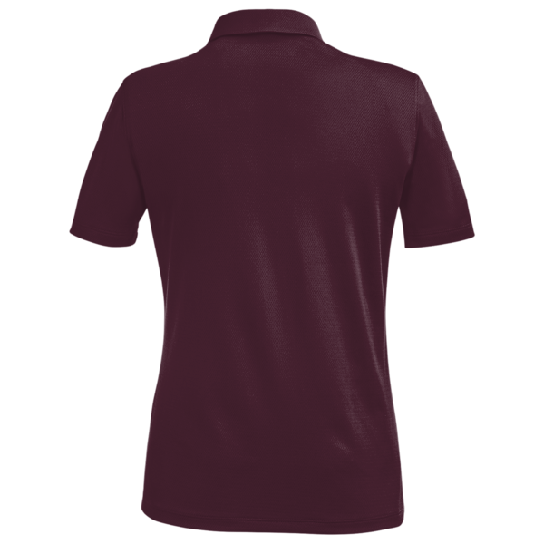 Under Armour Women's Tech™ Polo, Maroon / White, Back view