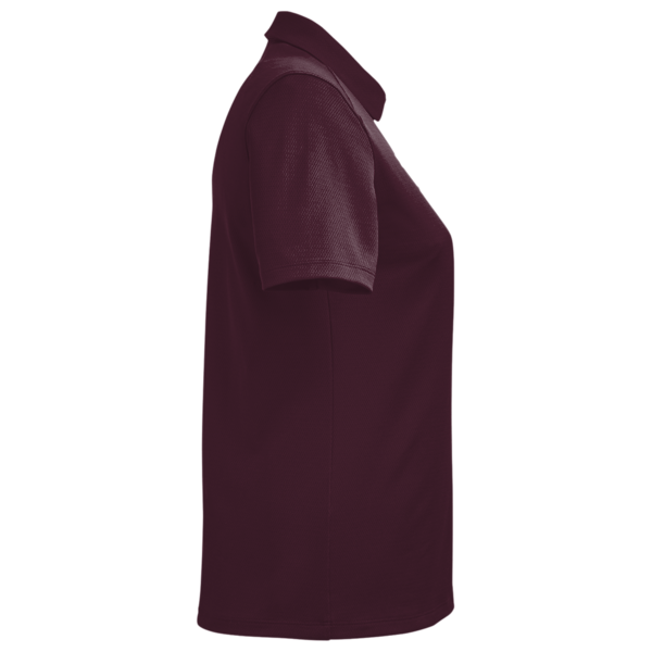 Under Armour Women's Tech™ Polo, Maroon / White, Right Sleeve view