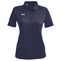 Under Armour Women's Tech™ Polo, Midnight Navy / White, Front view